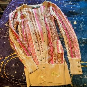 Womens Coogi cardigan sweater